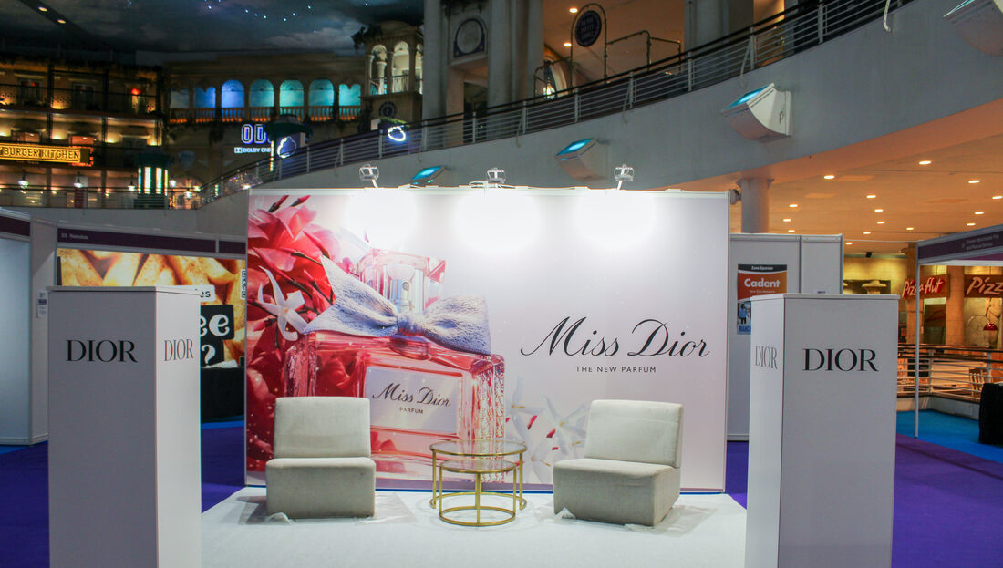 Exhibitor stand at the Manchester Job Show