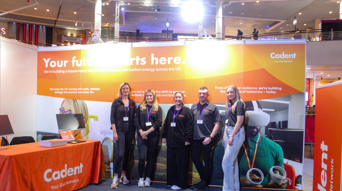 Exhibitor stand at the Manchester Job Show